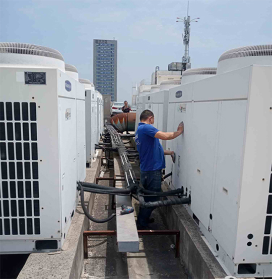 武功中央空调制热和不制冷系统维修方法